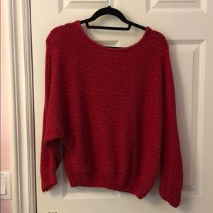 RED OVERSIZED SWEATER